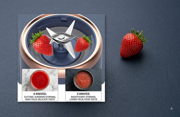 Portable USB Rechargeable Mini Juice Blender for Smoothies & Shakes