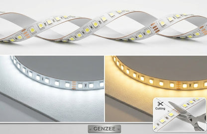 GENZEE Series Dimmable Warm White COB LED Strip Light Kit