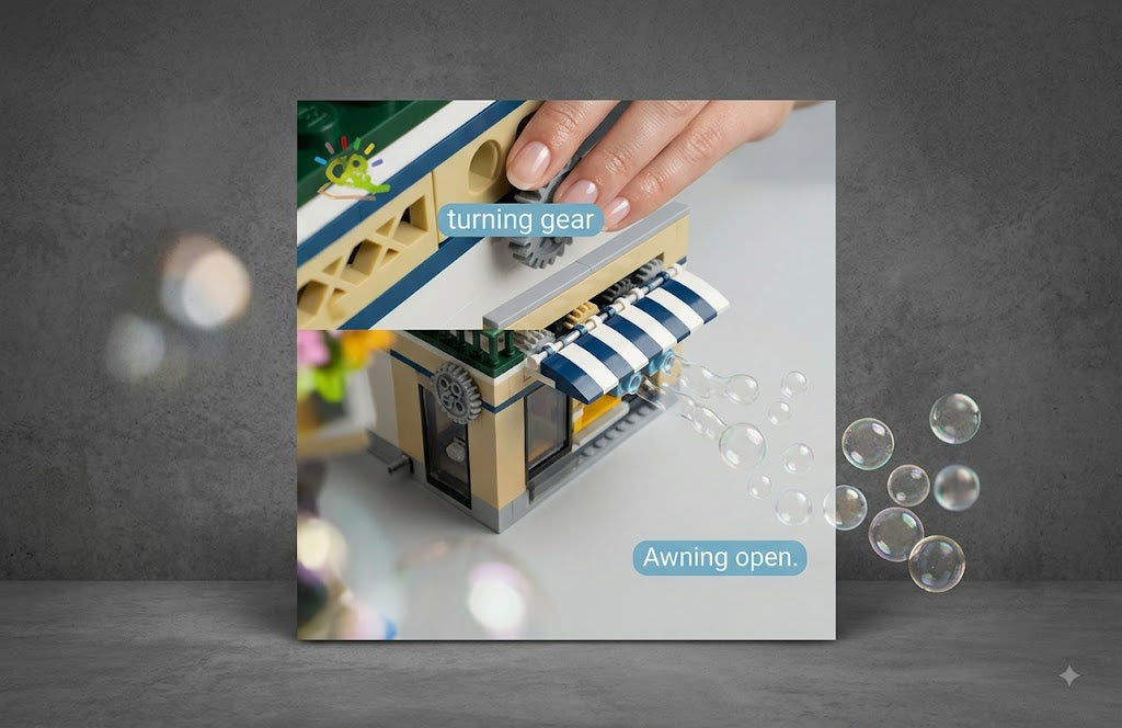 DIY Miniature Glowing Architecture Building Blocks Set