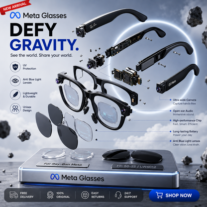 Meta Smart Glasses – Smart Technology, Stylish Look & Hands-Free Experience 😎✨
