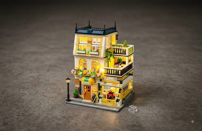 DIY Miniature Glowing Architecture Building Blocks Set