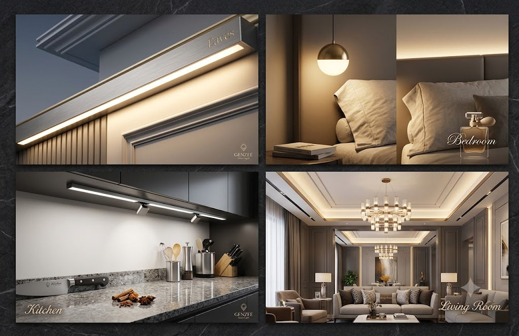 GENZEE Series Dimmable Warm White COB LED Strip Light Kit