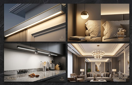GENZEE Series Dimmable Warm White COB LED Strip Light Kit