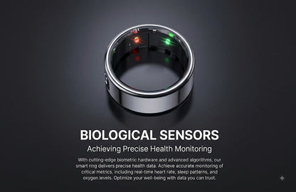 GENZEE Smart Health Ring - Fitness Tracker, Steps, Calories & Time Display