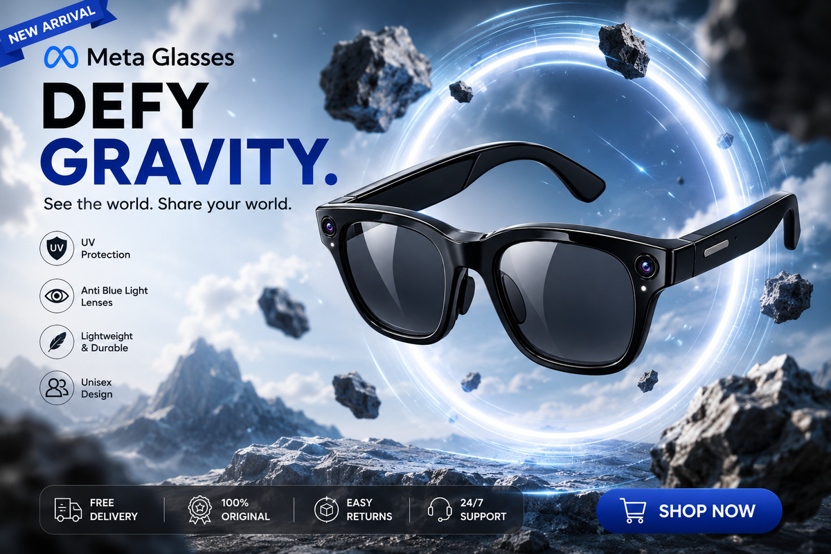 Meta Smart Glasses – Smart Technology, Stylish Look & Hands-Free Experience 😎✨