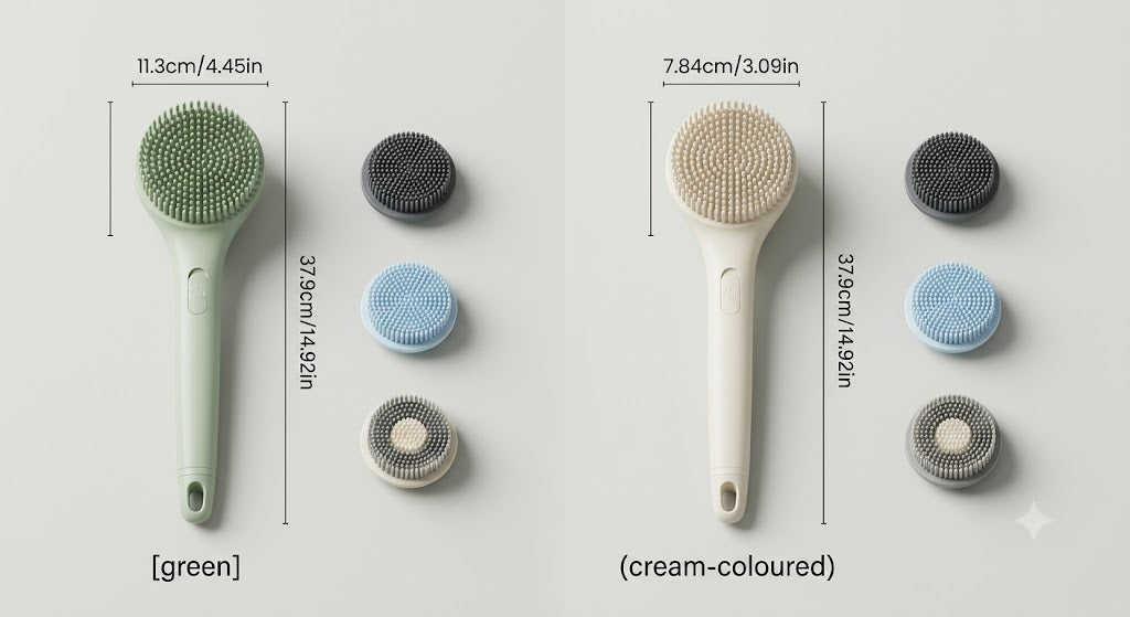 Electric Silicone Body Scrubber - Rechargeable Waterproof Shower Brush