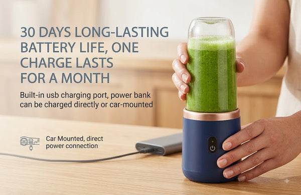 Portable USB Rechargeable Mini Juice Blender for Smoothies & Shakes