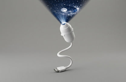 6-in-1 USB Starry Sky Nightlight – Flexible Mini Projector Lamp