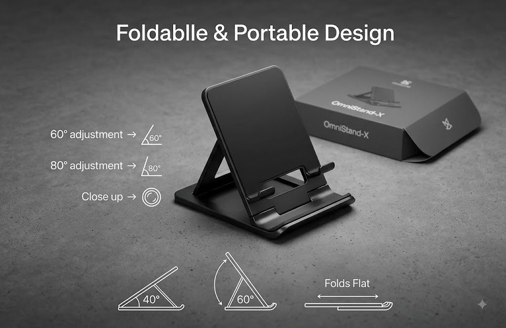 GENZEE 3-in-1 Wireless Charging Stand - Fast Charger for iPhone, Apple Watch & AirPods