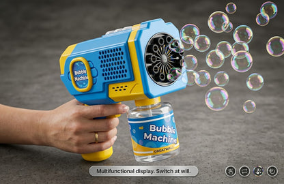 Automatic Electric Bubble Gun Machine for Kids