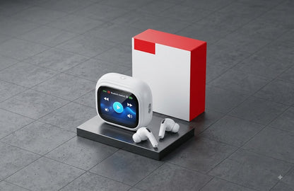 Smart LCD Touch Screen Wireless Earbuds with Multifunctional Display