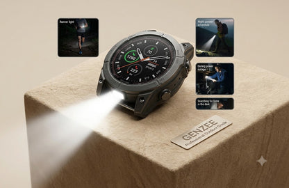 GENZEE Pro Sports Fitness Smartwatch - GPS Tracker, Heart Rate & 7-Day Battery