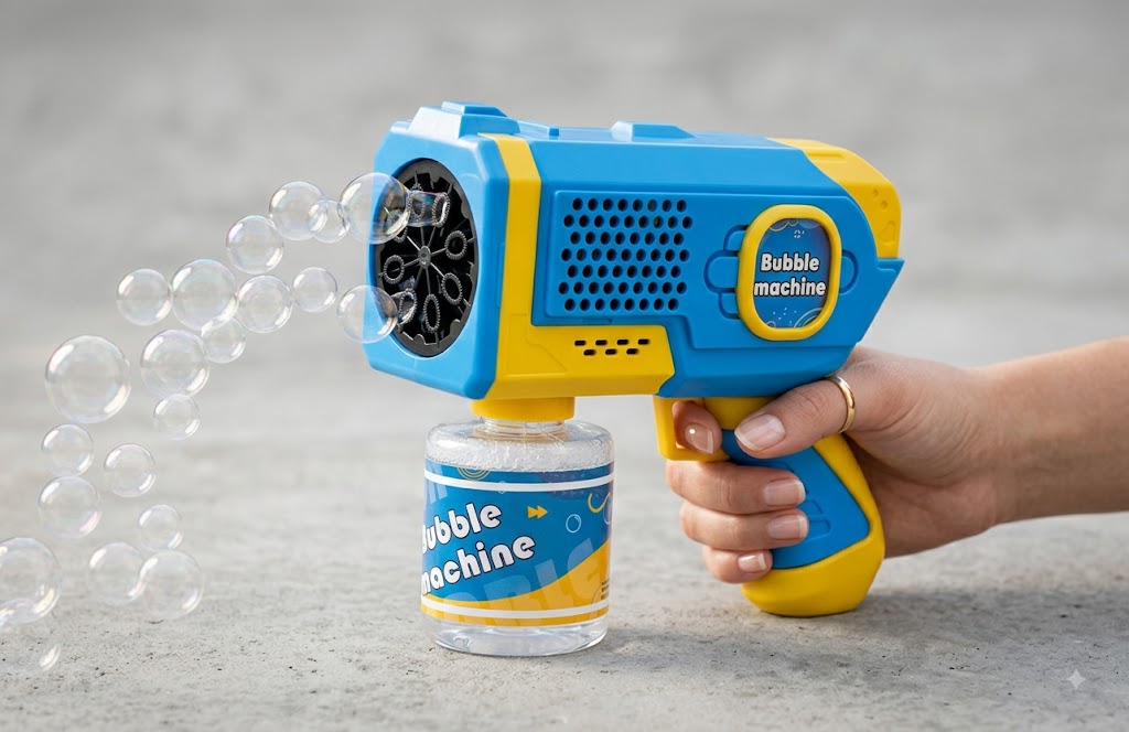 Automatic Electric Bubble Gun Machine for Kids