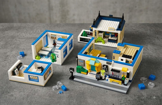 DIY Miniature Glowing Architecture Building Blocks Set
