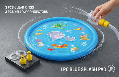 Kids Outdoor Water Splash Pad & Sprinkler Play Mat