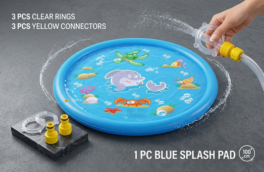 Kids Outdoor Water Splash Pad & Sprinkler Play Mat