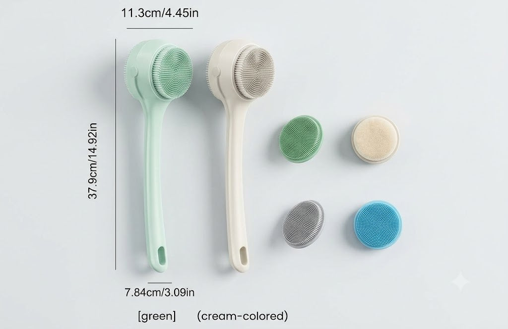Electric Silicone Body Scrubber - Rechargeable Waterproof Shower Brush