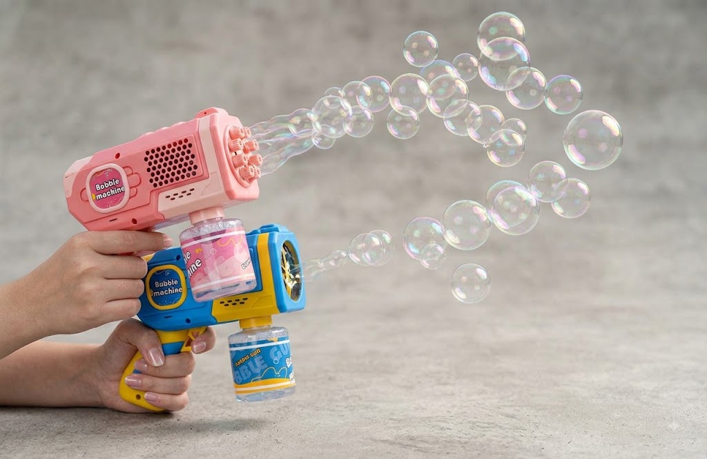 Automatic Electric Bubble Gun Machine for Kids