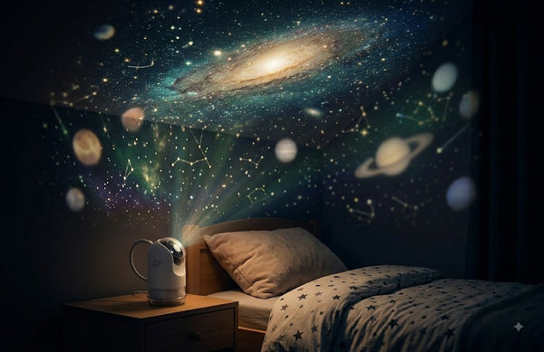Galaxy Star & Planet LED Night Light Projector for Kids