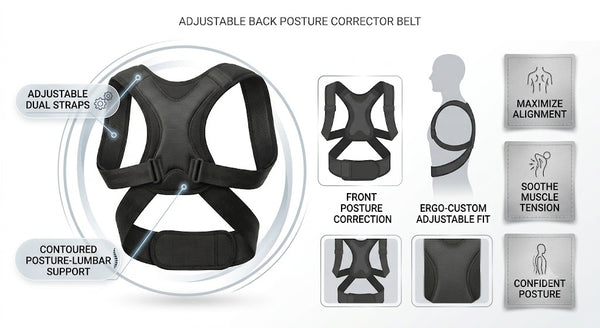 Adjustable Back Posture Corrector Belt | Say Goodbye to Slouching