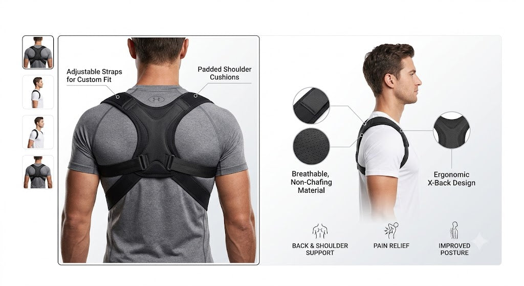 Adjustable Back Posture Corrector Belt | Say Goodbye to Slouching